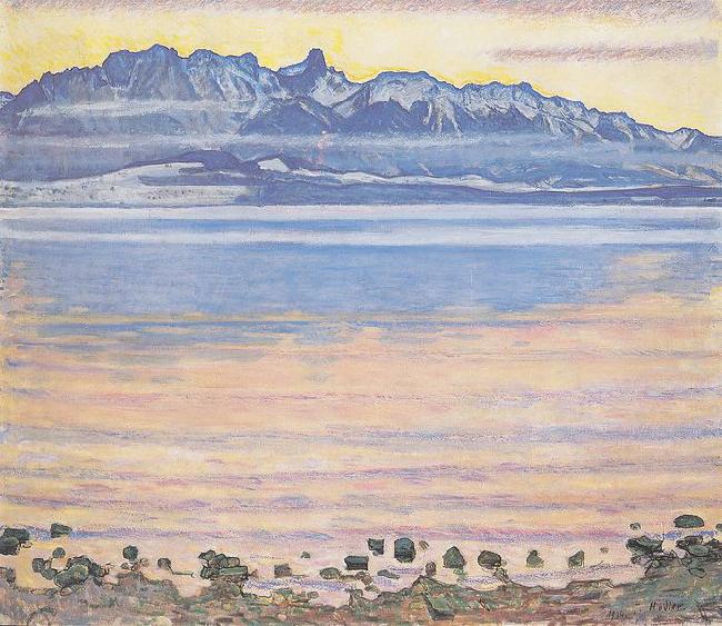 Ferdinand Hodler Thunersee mit Stockhornkette